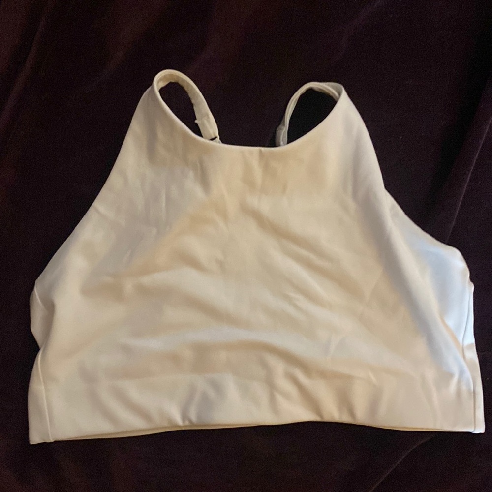 Girlfriend Collective Topanga Bra in Ivory